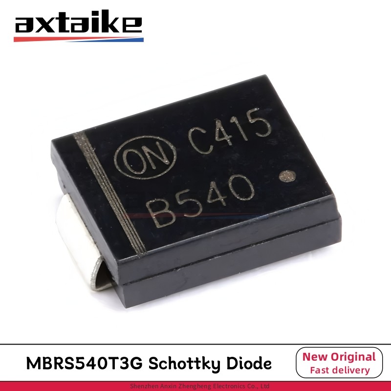 10PCS MBRS540T3G SMC B540 SMD 5A 40V DO-214AB Schottky Power Rectifier ไดโอด MBRS540 B540C-13-F B540