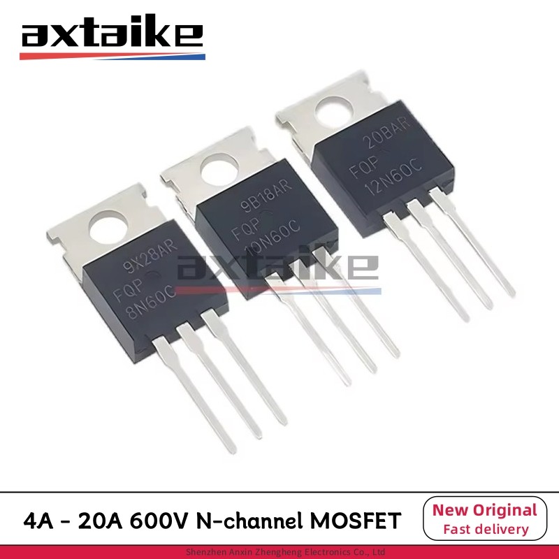 10PCS FQP 4N60C 5N60C 6N60C 7N60C 8N60C 10N60C 12N60C 20N60C TO-220 4A 6A 8A 10A 12A 20A 20A 20A 20A