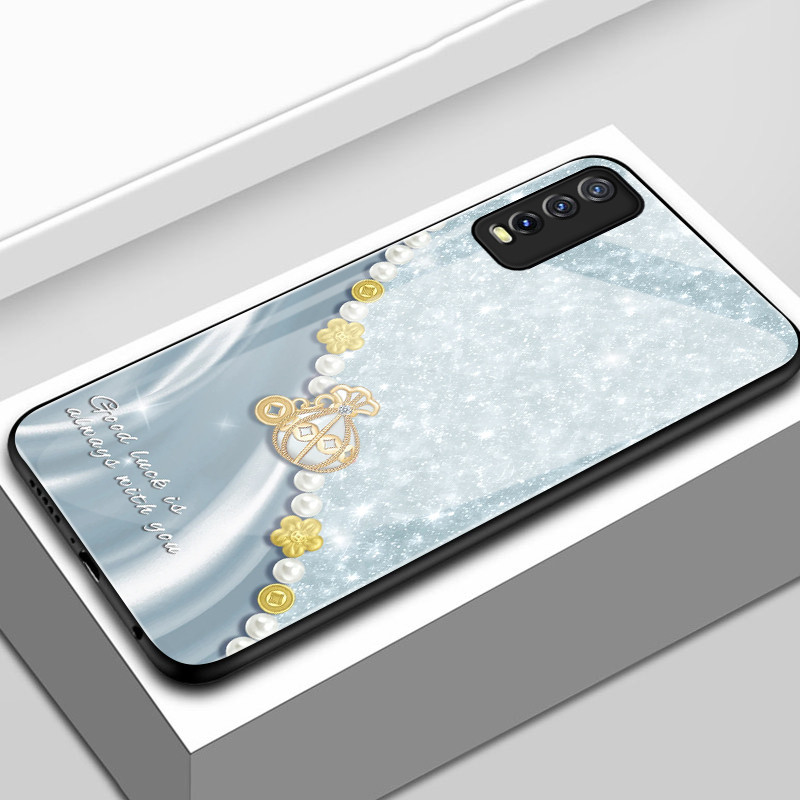 เคสสำหรับ VIVO Y20 Y20i Y20s Y20t Y20a Y20G Y12s Y12a Y11s เคสโทรศัพท์กระเป๋าเงินเปลือกแก้วกันกระแทก
