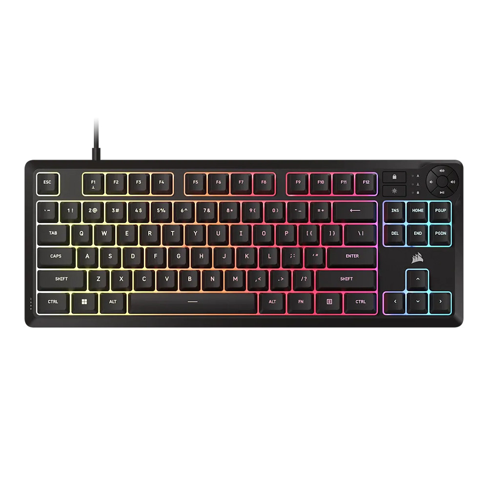 KEYBOARD (คีย์บอร์ด) CORSAIR K55 CORE TKL - MEMBRANE RGB EN BLACK (CH-9216065-NA) "