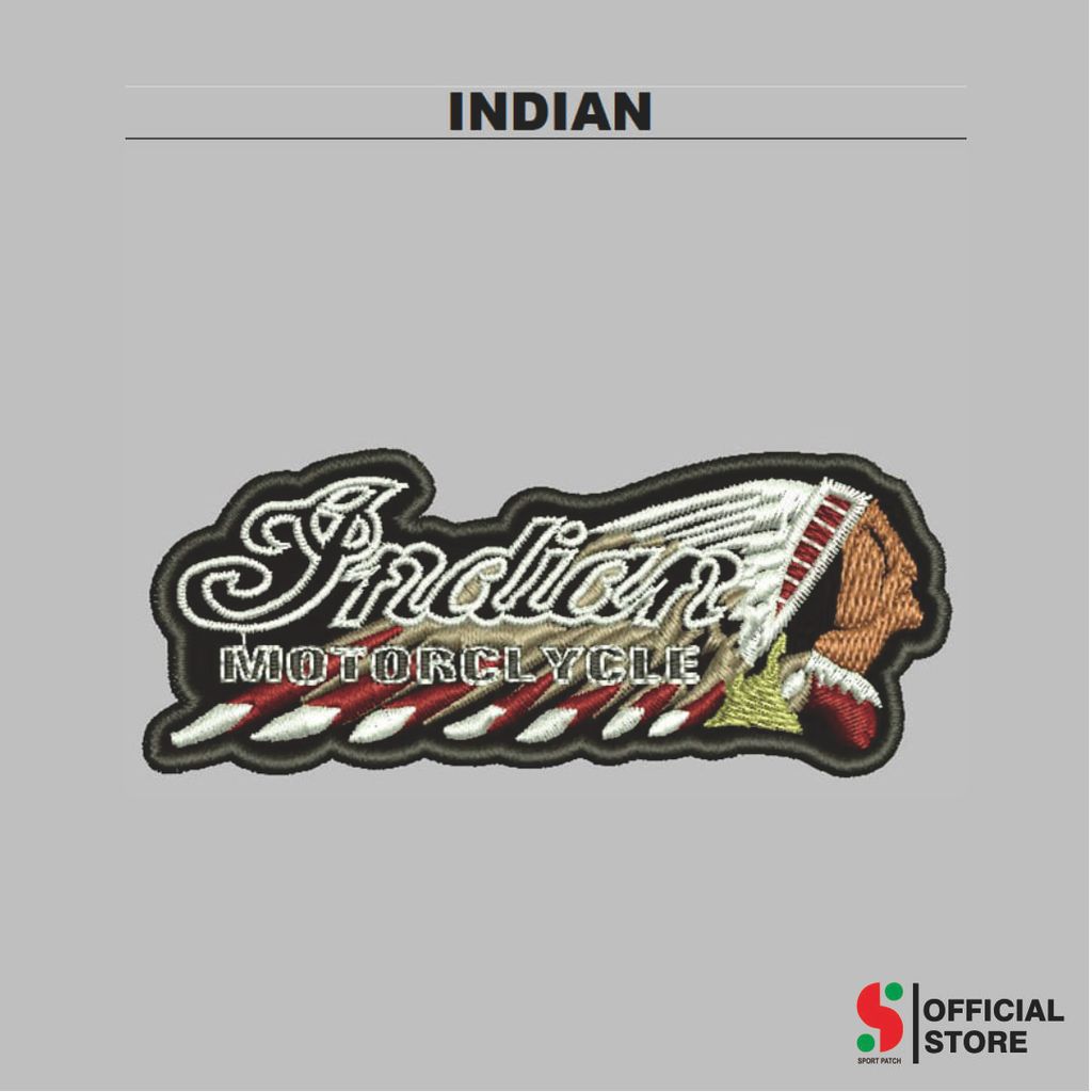 SPORT-55 PATCH LOGO/INDIAN MOTORCYCLE EMBLEM