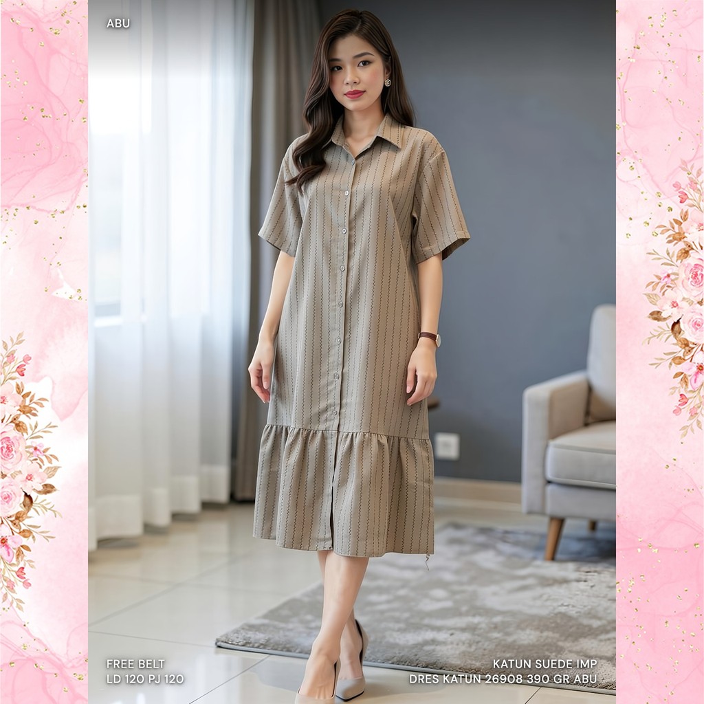 KATUN COTTON DRESS 26908 390 GR หุ้นตามที่และอัปเดต