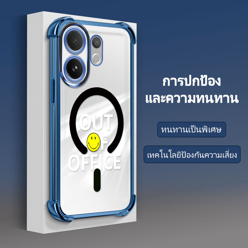 เคส กันมุม สำหรับ For VIVO V60 5G เคสโทรศัพท์ เคสวีโว่ เคสนิ่ม Anti Drop โปร่งใส TPU Silicone Soft Shell FS2217