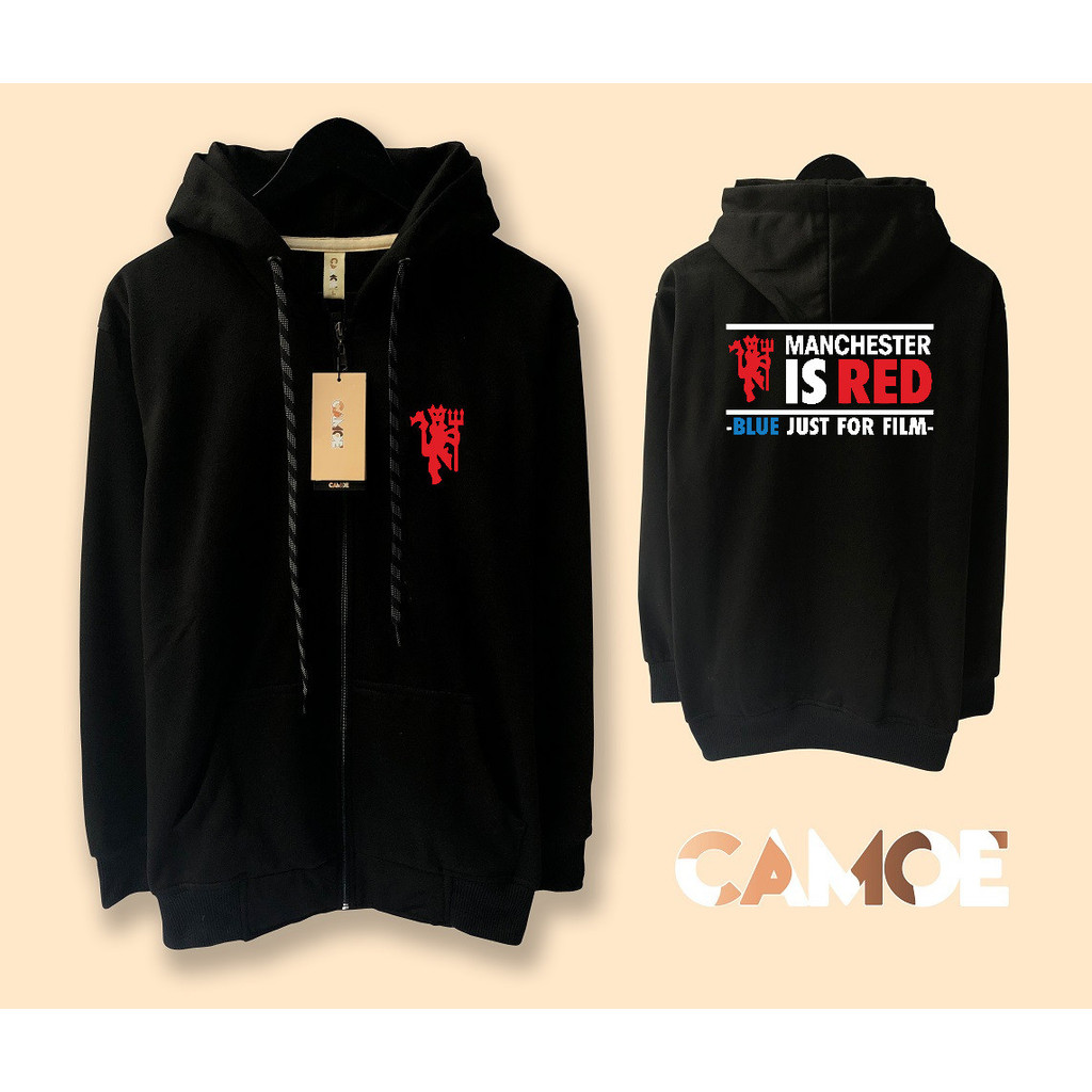 Manchester is RED the Red devil Zipper Hoodie Jacket