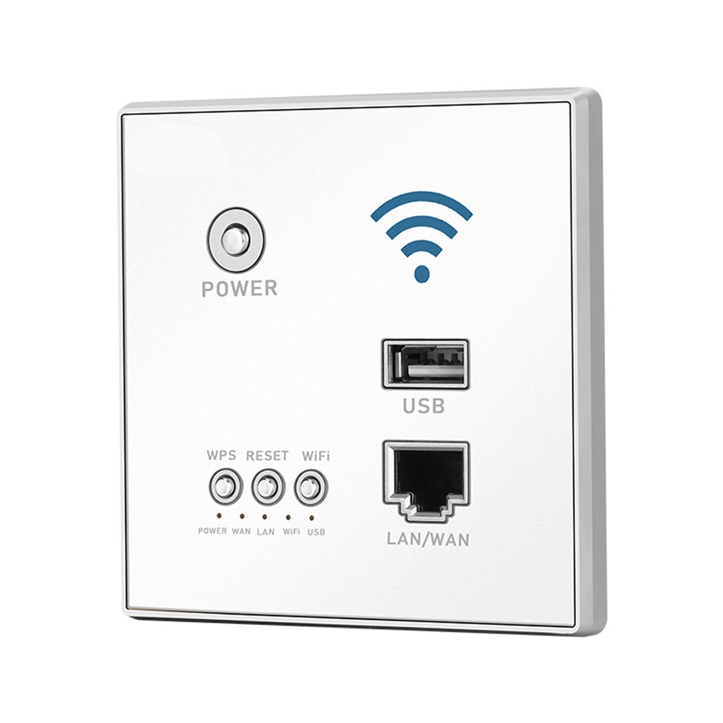 เราเตอร์ไร้สาย 86 ประเภท WPS การเข้ารหัส 300Mbps สมาร์ทโฮมผ่านผนัง WiFi สําหรับสํานักงานโรงแรม