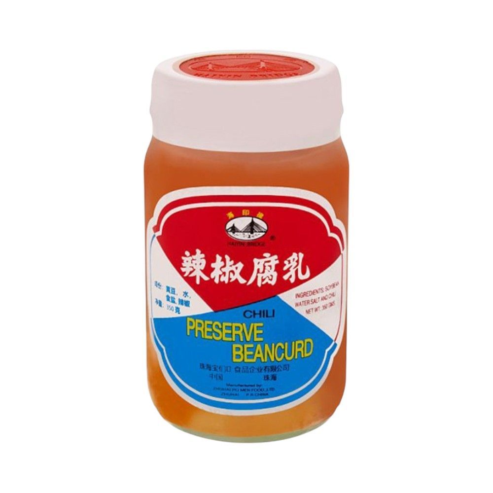 [สินค้าส่งด่วน]ไห่ยินบริดจ์ เต้าหู้ยี้ขาวดองพริก 350 ก