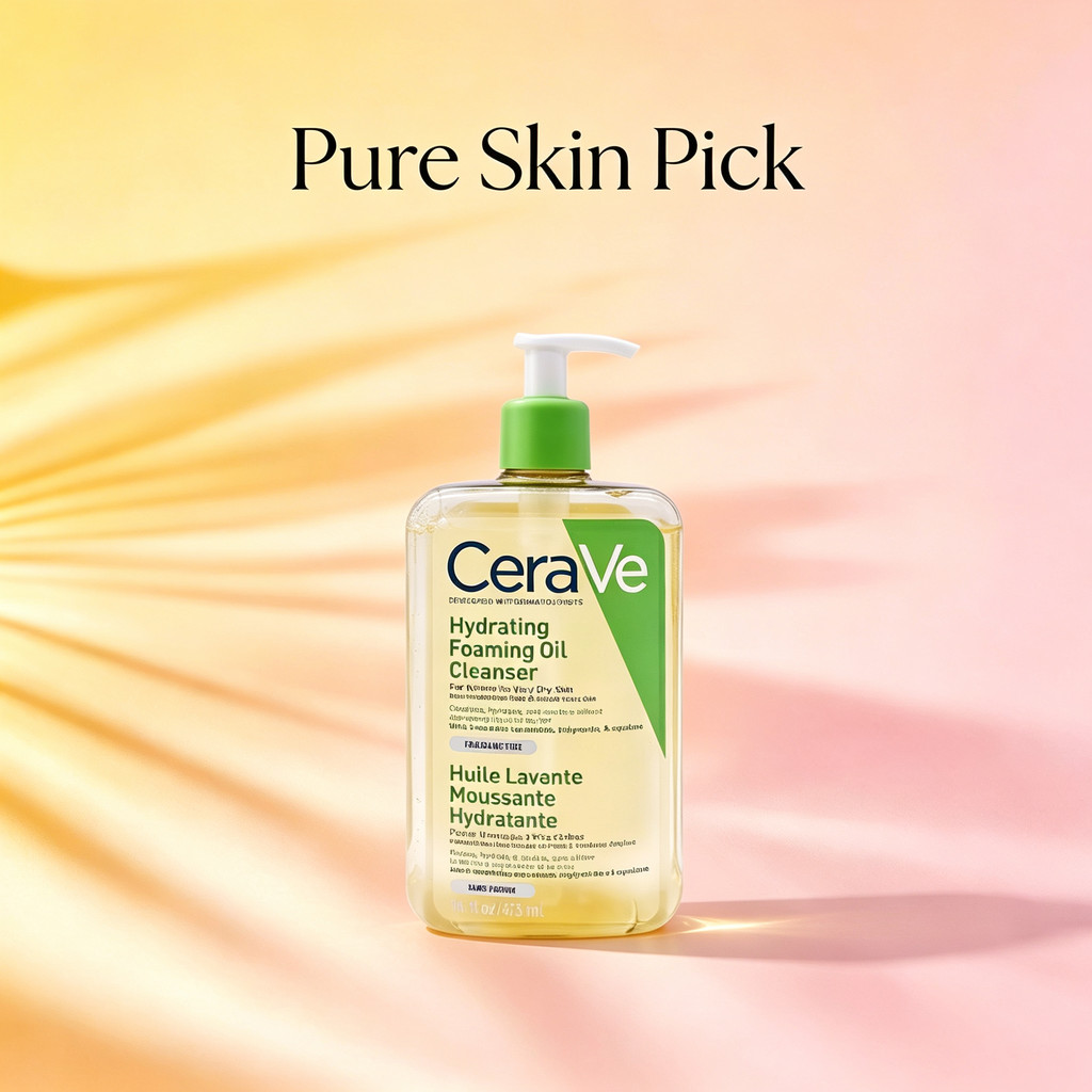 Hydrating Foaming Oil Cleanser, Nourishing Oil-Based Foaming Face Cleanser