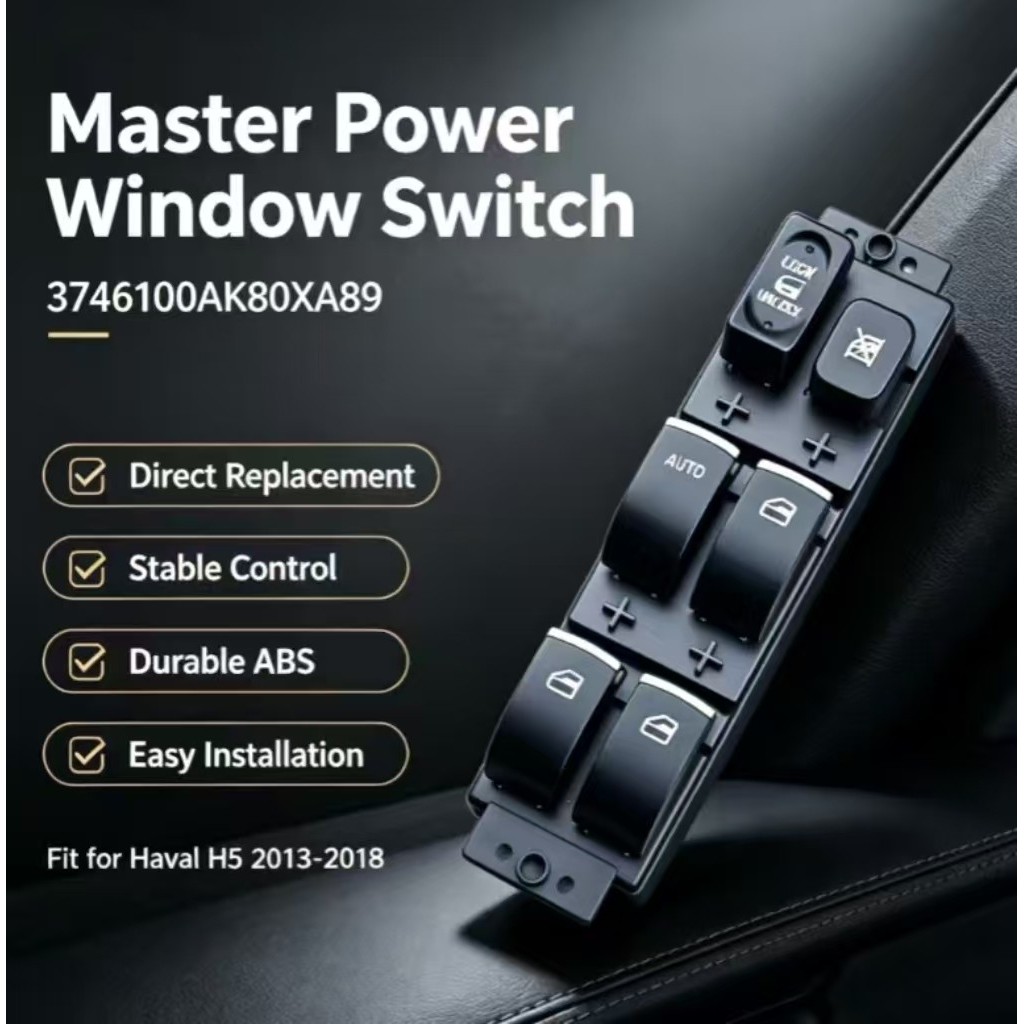 8ใหม่สวิตช์หน้าต่างPower 3746100AK80XA89 Fit สําหรับ Haval สําหรับ H5 2013‐2018