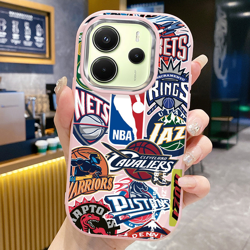 เคสสำหรับ Xiaomi Redmi Note 14 5G Note 14 Pro 5G POCO X7 5G POCO X7 Pro 5G เคสโทรศัพท์บาสเกตบอลกันกระแทกกลมและอ้วน