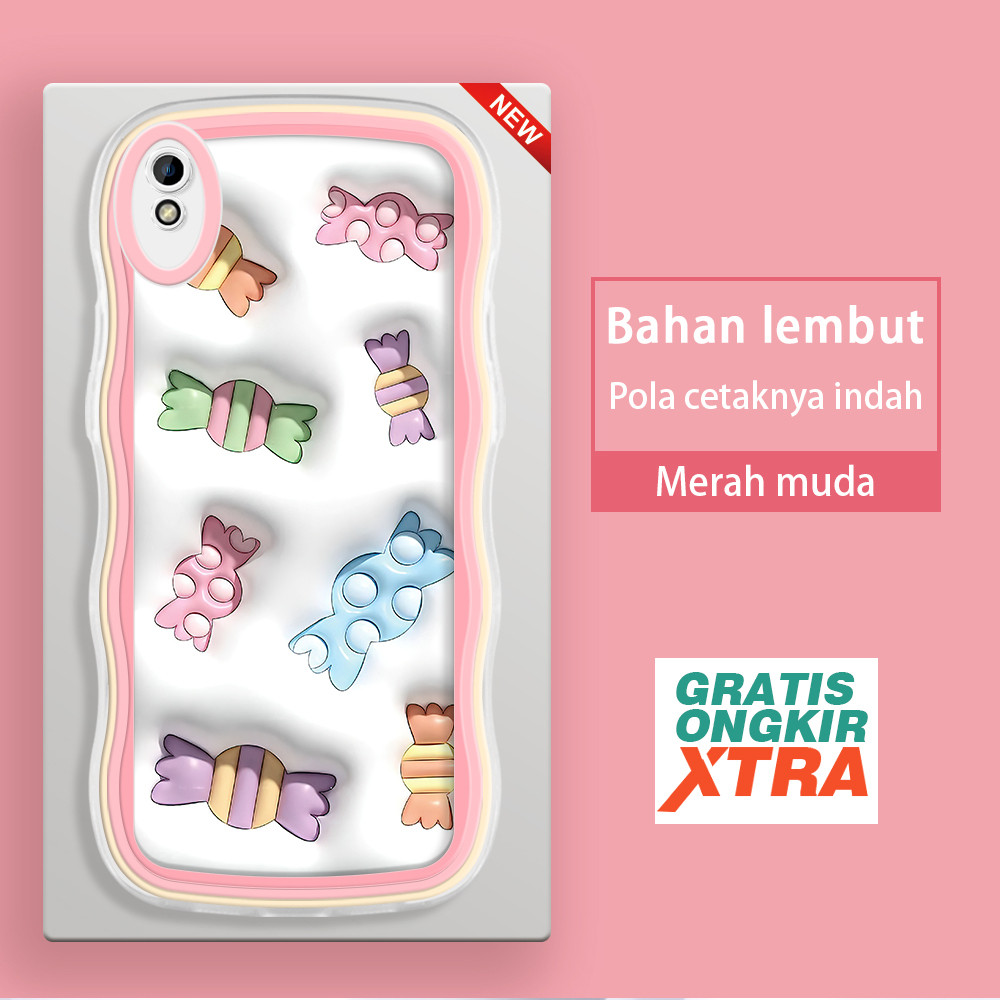 HP Redmi 6 6A 7 8 8A Pro 9 9A 9I 9AT 9C 10A 10C 10 5G 13 13C POCO C65 รูปแบบขนมน่ารัก 3D Soft Case ส