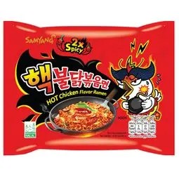 💥 ซัมยังราเม้งกึ่งสำเร็จรูปแบบแห้งรสไก่สูตรเผ็ดมาก 140กรัม 🔔 Samyang Extreme Hot Chicken Ramen 140g.
