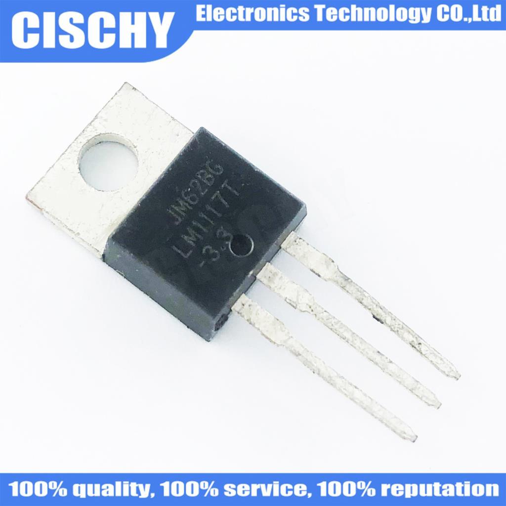 10 ชิ้น/ล็อต LM1117 LM1117T-3.3 LM1117-3.3 TO-220 LM1117T-5.0 LM1117T-5 LM1117-5.0 LM1117T-ADJ LM111