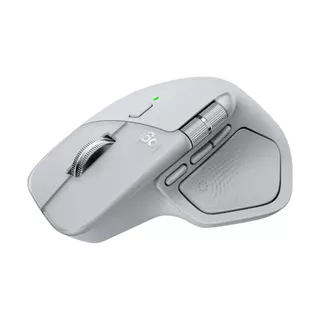 LOGITECH MOUSE WIRELESS (เมาส์ไร้สาย) MX MASTER 4 PALE GREY (BLUETOOTH) - A0175267