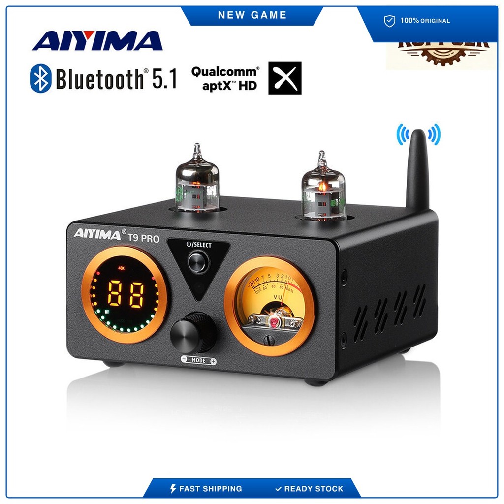 Ready Local AIYIMA T9 PRO 100W 2 Tube Bluetooth HiFi