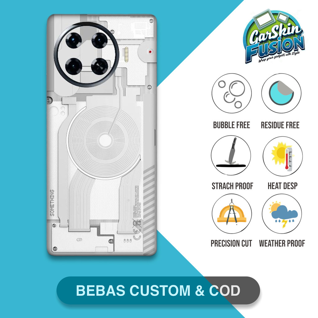 Garskin Skin Tecno Spark 20 Pro Plus Something เคสป้องกันรอยขีดข่วน | By Fusion Code - 57n