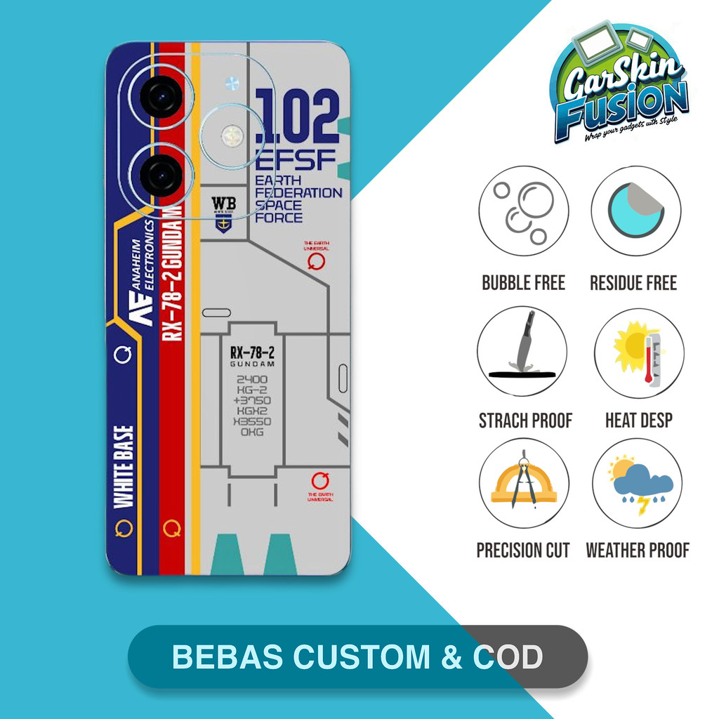 Garskin Skin Tecno Spark 20C และ gndm เคสกันรอยกันรอย | By Fusion Code - V8K