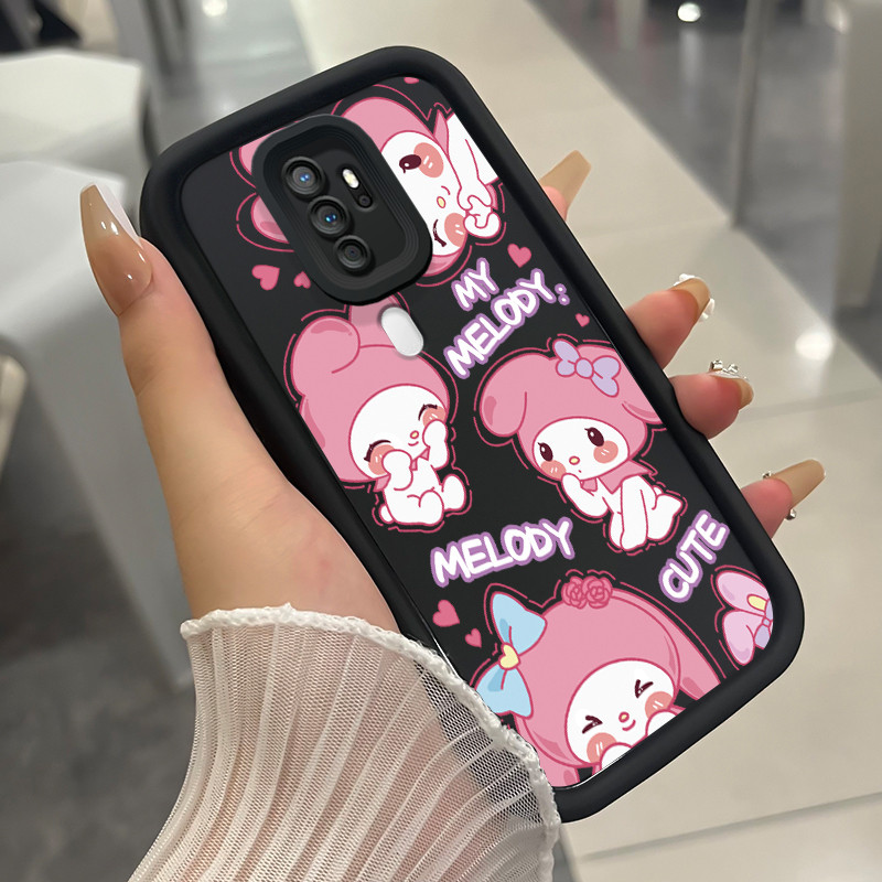 เคสสำหรับ OPPO A5 2020 A9 2020 เคสโทรศัพท์กระต่ายน่ารักสามสีซิลิโคนกันกระแทก