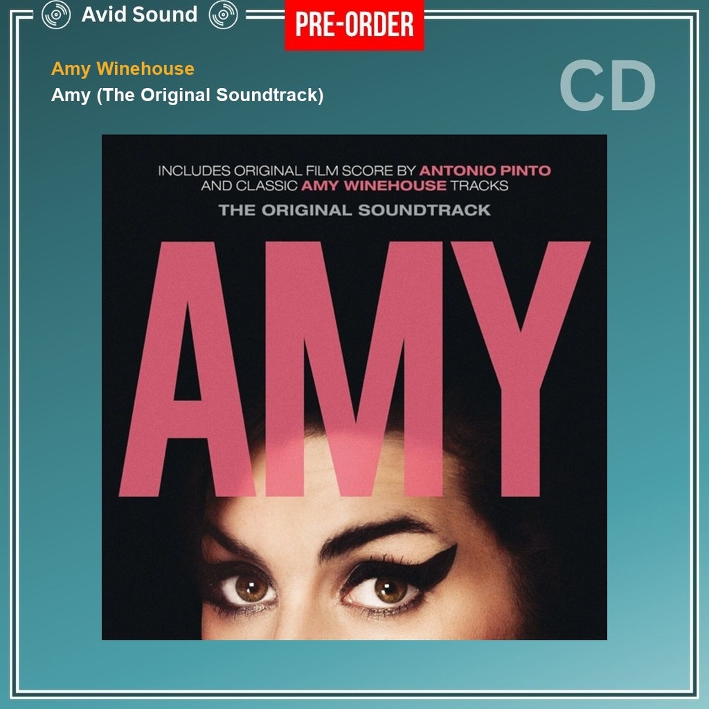 Pre-Order CD แผ่นซีดี Amy Winehouse Amy (The Original Soundtrack) ใหม่ ซีล Amy Winehouse CD