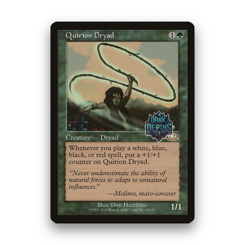 [MTG] Quirion Dryad (#89) [PLS] [GREEN] [RARE] | Magic the Gathering