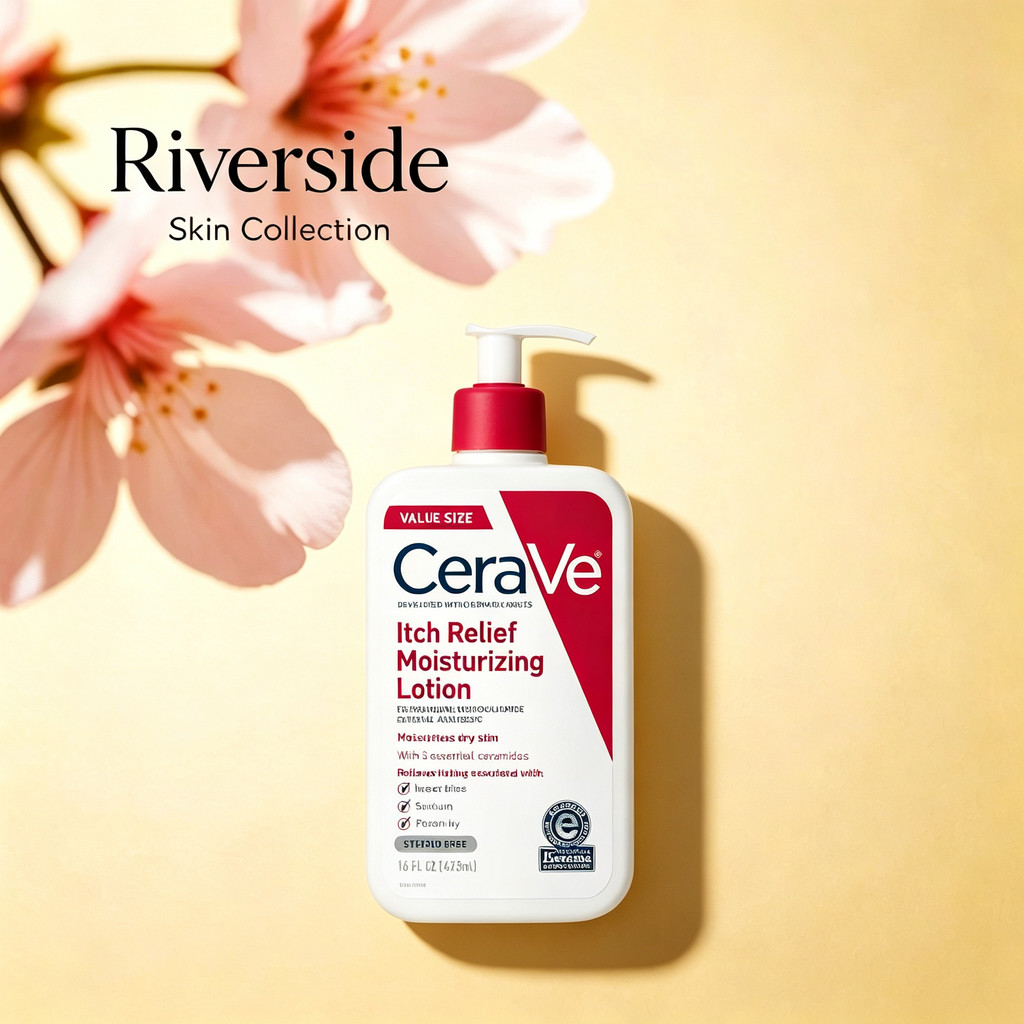 CeraVe Itch Relief Moisturizing Lotion, Soothing Hydrating Body Lotion สําหรับคันและผิวแห้ง