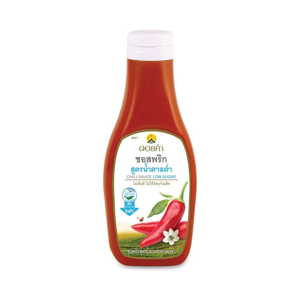 💥 ดอยคำซอสพริกสูตรไม่มีน้ำตาล 200กรัม 🎐 DOIKHAM CHILI SAUCE NO SUGAR 200G ✅ ซอสมะเขือเทศและซอสพริก  
