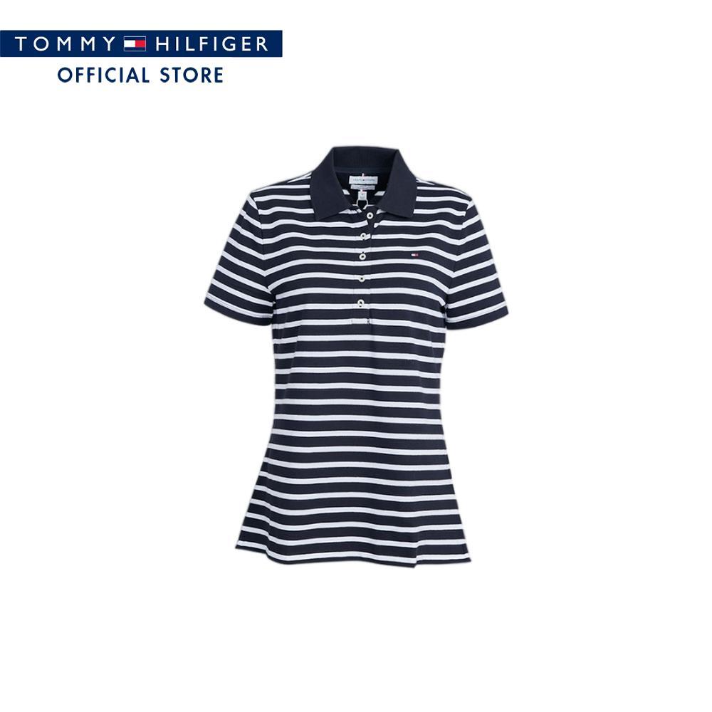 Tommy Hilfiger เสื้อโปโล ผู้หญิง รุ่น XW0XW08308 DW5 - สีน้ำเงิน