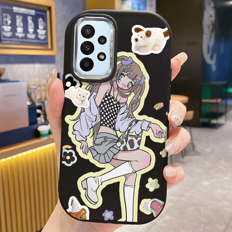 เคส ใช้ได้กับ Samsung A23 4G A23 5G เคสสาวการ์ตูน