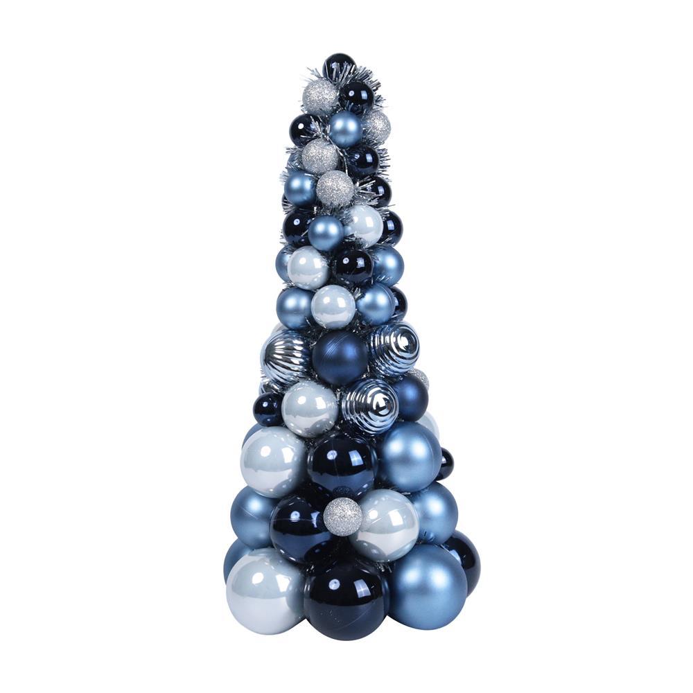 HomePro ต้นคริสต์มาสบอล  18.3×39.5 ซม. สีเงิน/ฟ้า แบรนด์ HOME LIVING STYLE