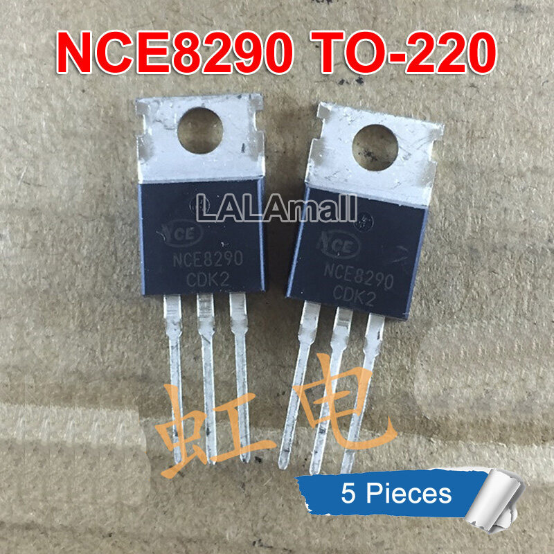 5pcs NCE8290 NCE8290B TO-220 NCE 8290 8290B TO220 82V/90A N-Channel Power MOSFET ทรานซิสเตอร์ใหม่ IC