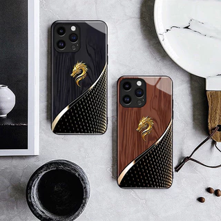 เคสสำหรับ Samsung A15 4G A15 5G A16 5G A13 5G A24 A54 A55 A34 A35 5G A13 Lite A14 5G เคสโทรศัพท์มังกรเปลือกแก้วกันกระแทก