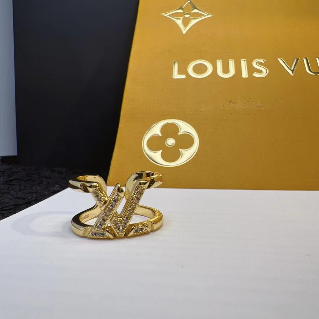 แหวนสําหรับผู้หญิงเย็นเรียบง่ายสไตล์เกาหลีแหวนนิ้วตัวอักษรคู่อเนกประสงค์สร้างสรรค์ทองเงิน925 ซินซิน อุปกรณ์เครื่องประดับ