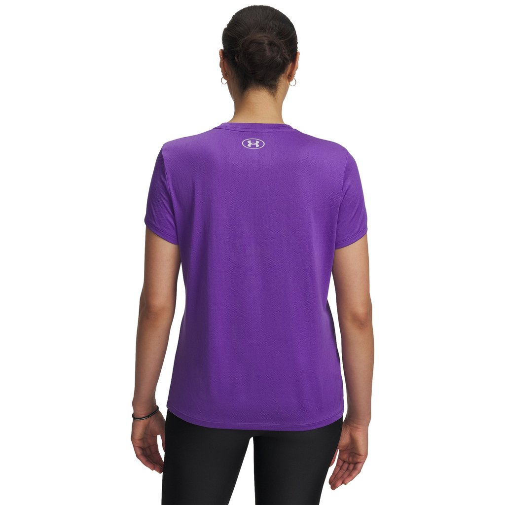 Under Armour เสื้อแขนสั้นสำหรับผู้หญิง UA Velocity Textured — صورة 3