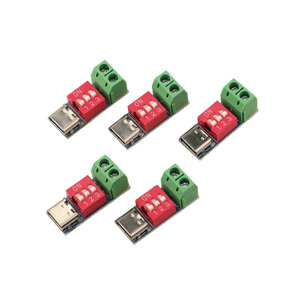 ❤[รายการสุดฮอต]❤5PCS สําหรับ USB-C สําหรับ PD Trigger Board สําหรับ PD QC Decoy Board Fast Charge