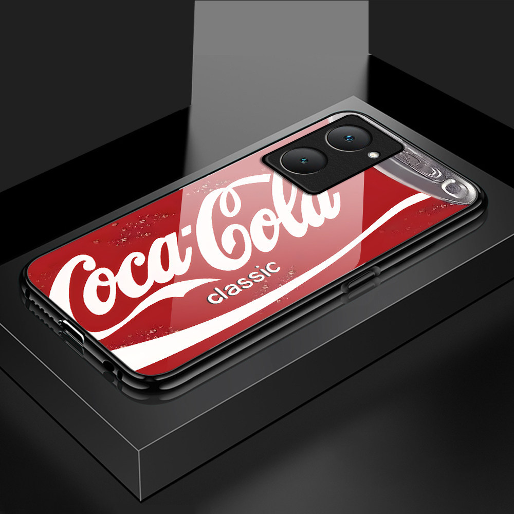 เคส For VIVO Y03 Y03T Y18 Y28S 5G เคสโทรศัพท์ เคสมือถือ เคสวีโว่ เคสแข็ง Hard Phone Glass Case BLK