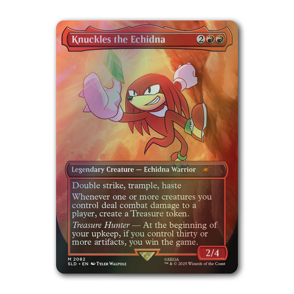 [MTG] Knuckles the Echidna [SLD] [Red] [Mythic] [Rainbow Foil] [ENG] [2025] (Magic: The Gathering)