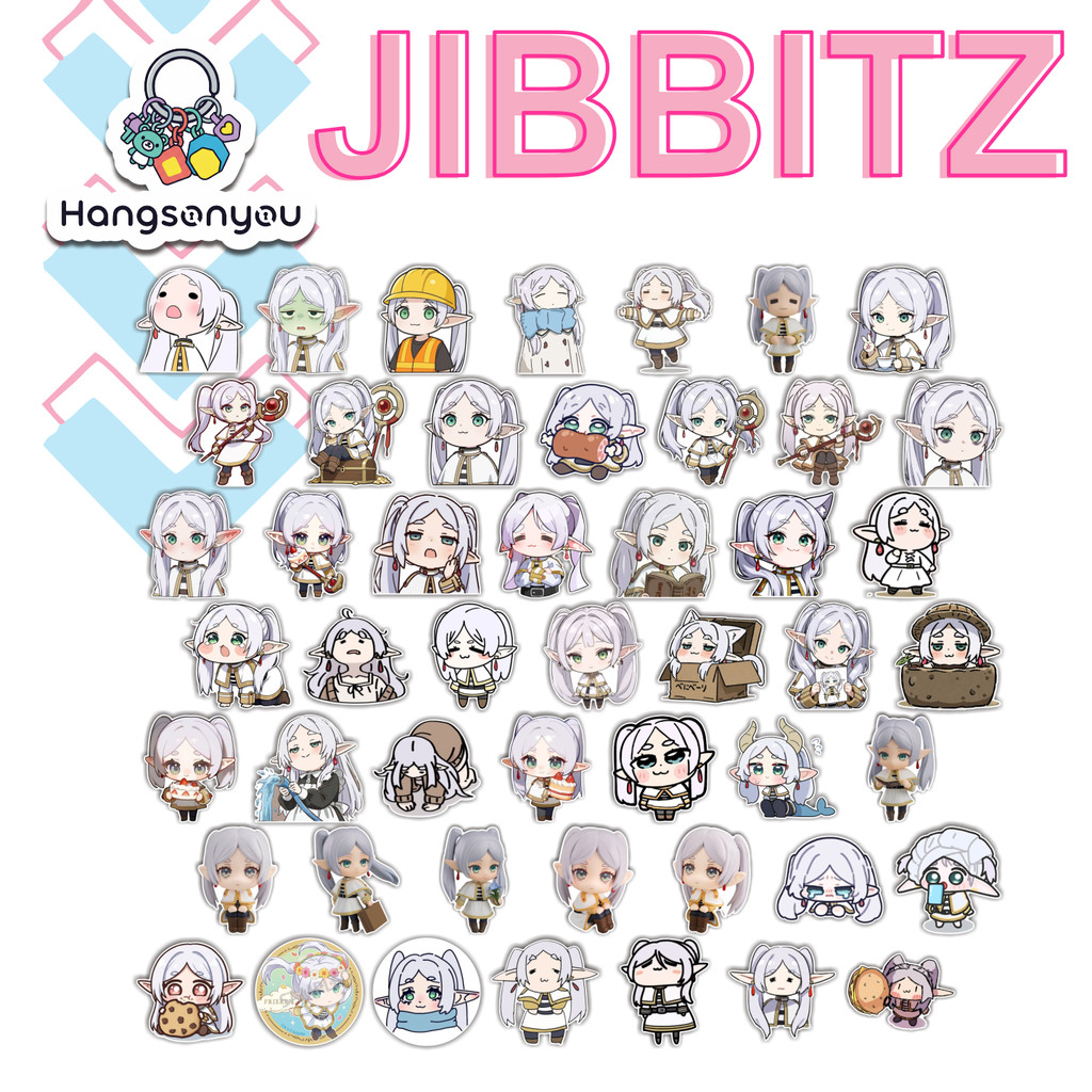 Fandom Flex Charm - JIBBITZ CROCS ACRYLIC CUSTOM ANIME - FRIEREN CHIBI CHARACTER SERIES - คอลเลกชันแ
