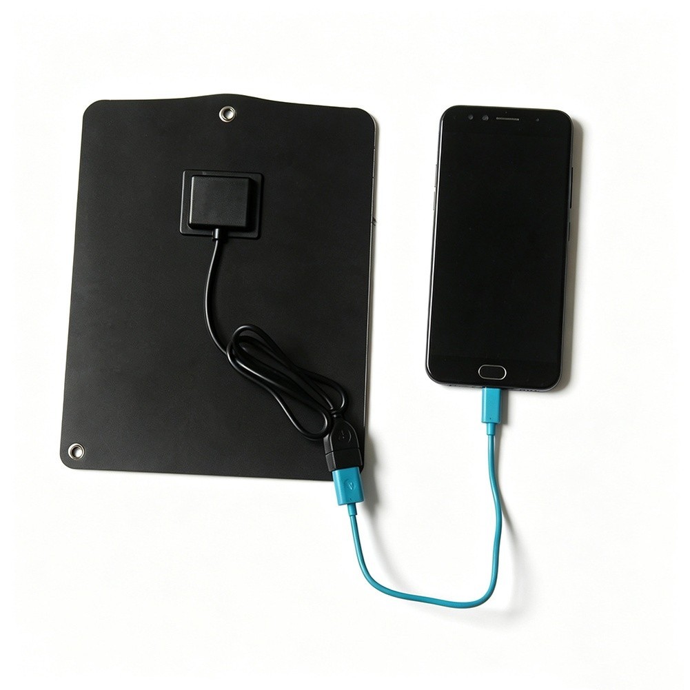{ANSOUL}6W 5V เครื่องชาร์จพลังงานแสงอาทิตย์ USB-C แบบพกพาสําหรับกลางแจ้งสําหรับพัดลมไฟ power Bank