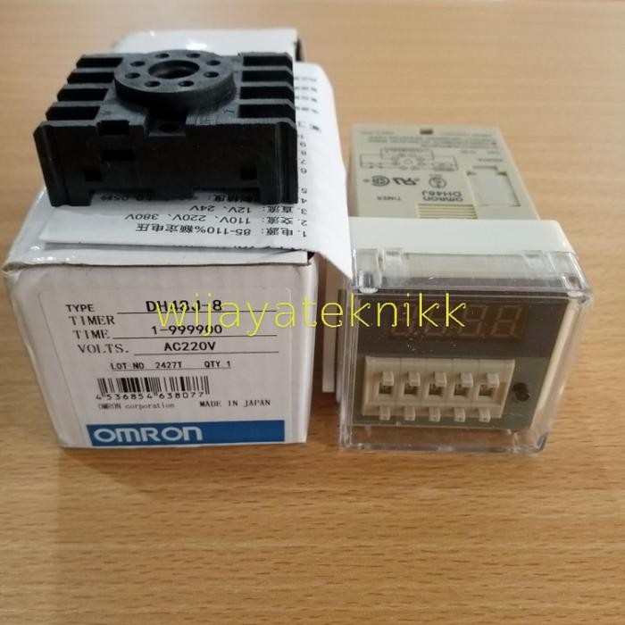 OMRON DH48J 8 DH48J-8 รีเลย์และซ็อกเก็ตเคาน์เตอร์ดิจิตอล PF61 dh48j