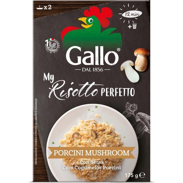 🌋 ริสโซ่กาโลข้าวผสมเห็ด 175กรัม 🌠 Riso Gallo Risotto Funghi Porcini 175g. ✨ 8001420006742 🚀 pantry-a