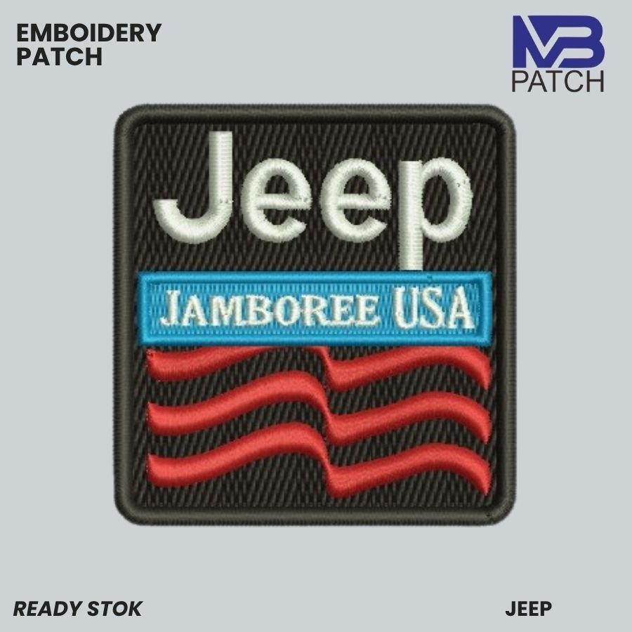 JEEP JAMBOREE USA แผ่นโลโก้ EMBROIDERY - MB-339