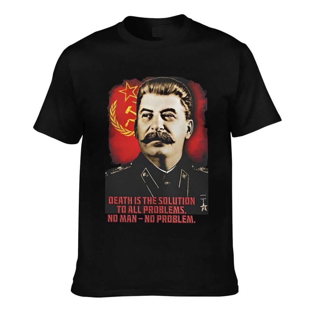 Casual Tee Allied Nations Joseph Stalin เสื้อยืดวินเทจสําหรับเสื้อผ้าผู้ชาย