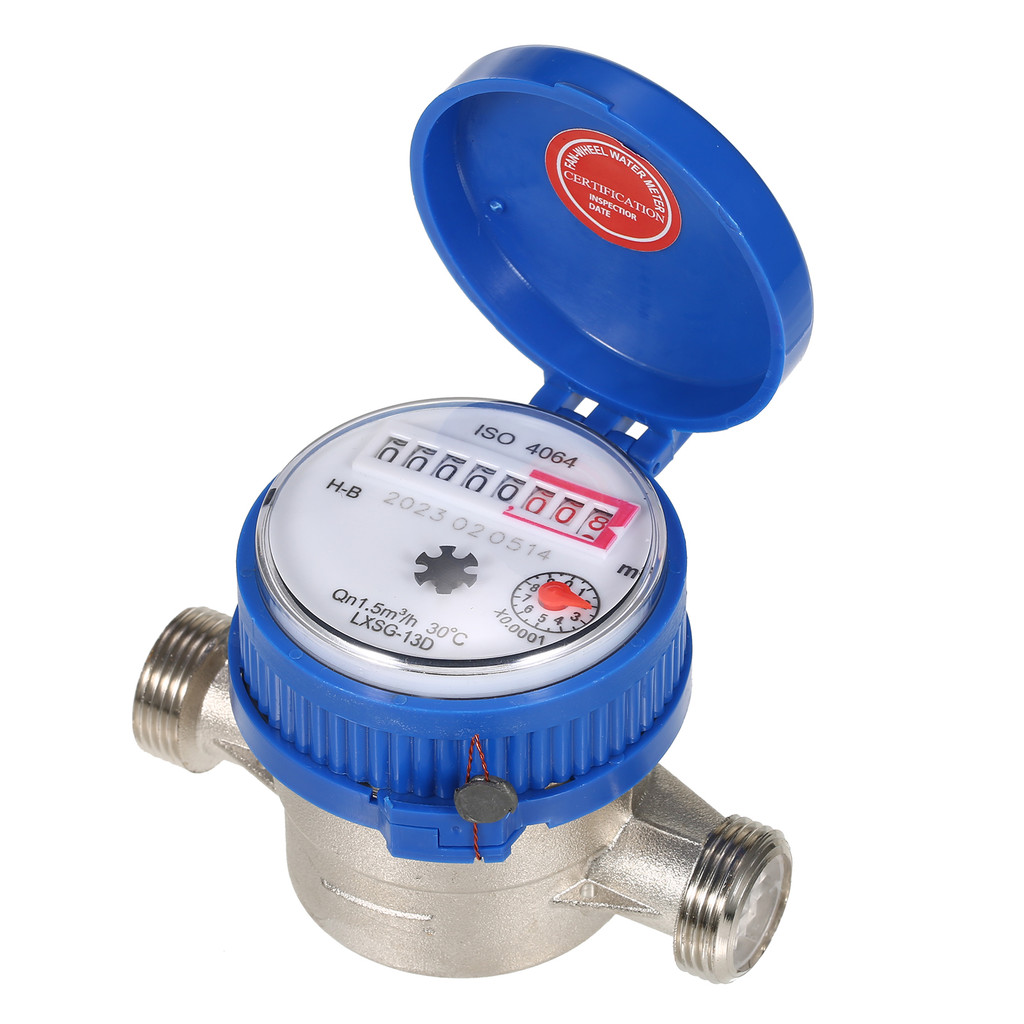 LXSG-13D เครื่องวัดน้ําในครัวเรือน Single Flow แห้งโต๊ะเย็น Qn 1.5m3/h 30℃ ตัวชี้ Garden & Home 15 ม