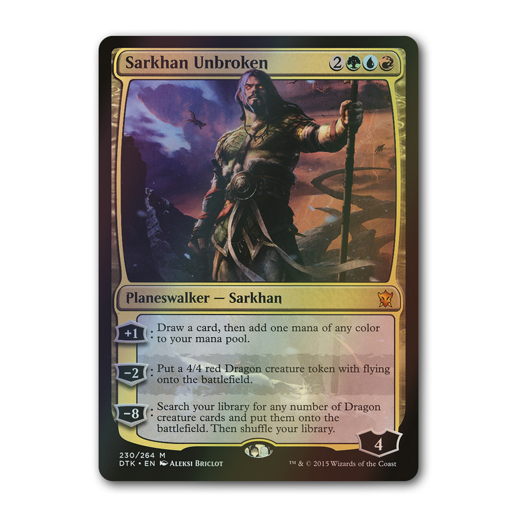 [MTG] Sarkhan Unbroken [DTK] [Multi] [Mythic] [Foil] [ENG] [2015] (Magic: The Gathering)