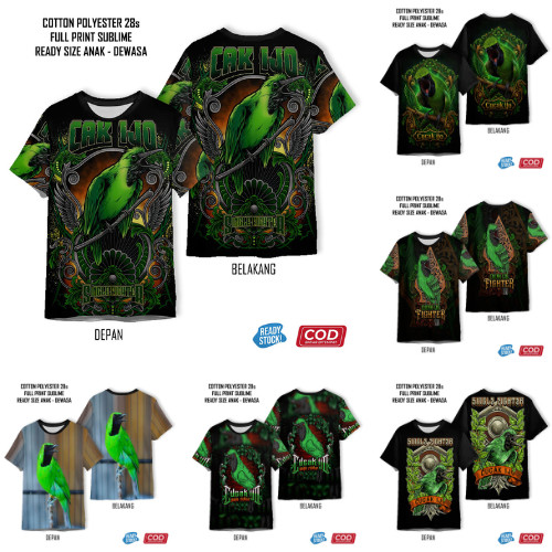 เสื้อยืด Cucak Ijo Kicau Mania Bird สุดเท่ | เสื้อผ้า 3D Unisex สําหรับเด็กและผู้ใหญ่ - Sarana 3D