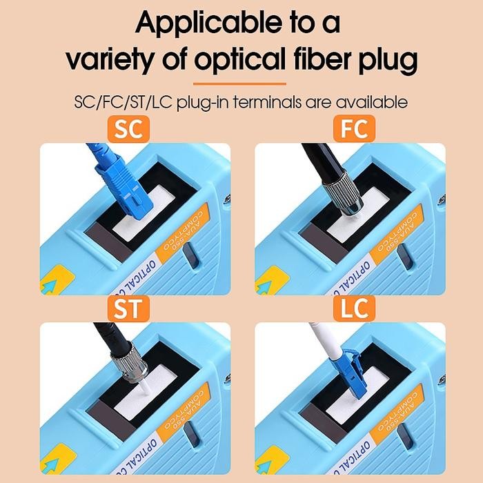 Neoclean กล่องทําความสะอาดตัวเชื่อมต่อไฟเบอร์ออปติก Aua-550
