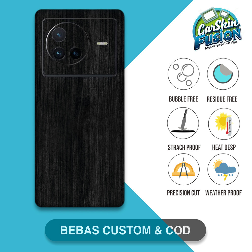 Garskin Skin Vivo X80 Wood Series เคสป้องกันรอยขีดข่วน | By Fusion Code - Y2S