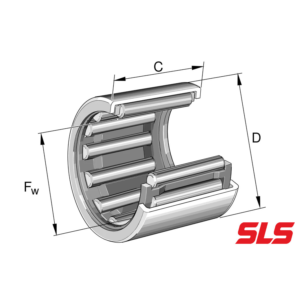 INA HK1612-B Drawn Cup Needle Roller Bearing ,ปลายเปิด