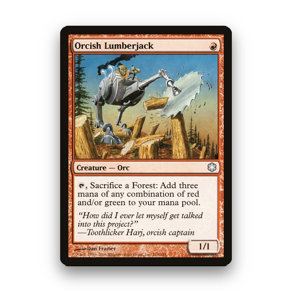 [MTG] Orcish Lumberjack (#210) [CST] [RED] [COMMON] | Magic the Gathering