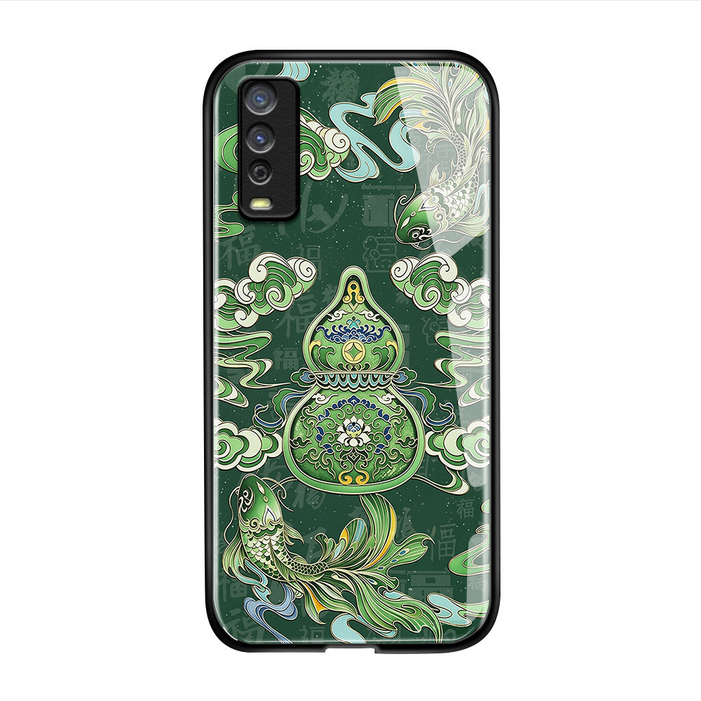 เคส For VIVO iQOO U3x Standard เคสโทรศัพท์ เคสมือถือ เคสวีโว่ เคสแข็ง Phone Glass Case BLK