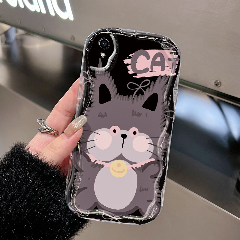 เคส VIVO Y91C Y90 Y1s เคสใส แมวน่ารัก / การ์ตูนสุนัข